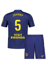 Fotbalové Dres Atletico Madrid Johnny Cardoso #5 Dětské Venkovní Oblečení 2025-26 Krátký Rukáv (+ trenýrky)